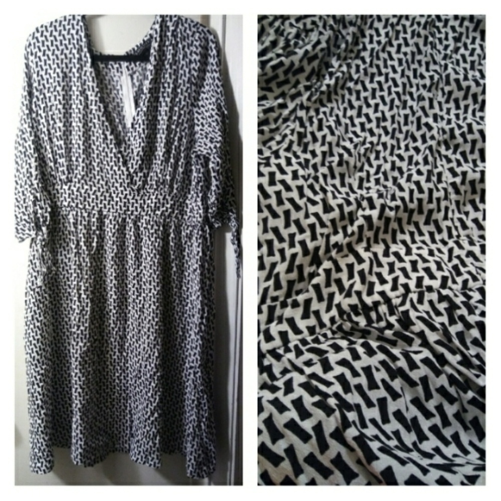 Bamboo Column Print Dress (My Cousins Dress)